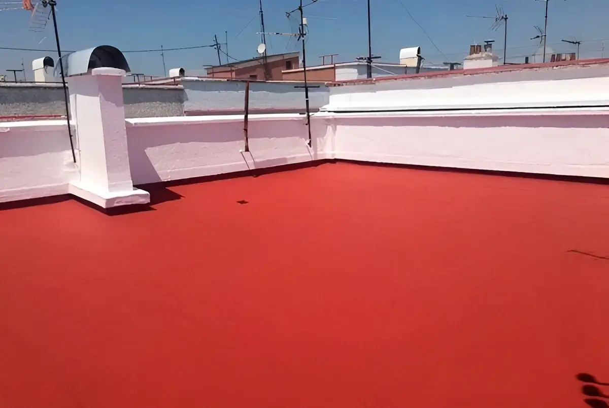 Reparación e impermeabilización de terraza hecha por Los Pintores Sabadell